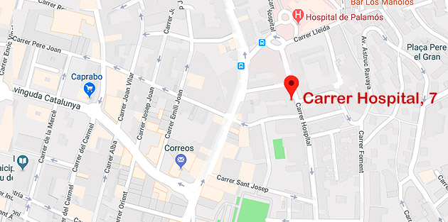 Mapa clinica dental artes palamos